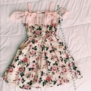 Off shoulder floral dress